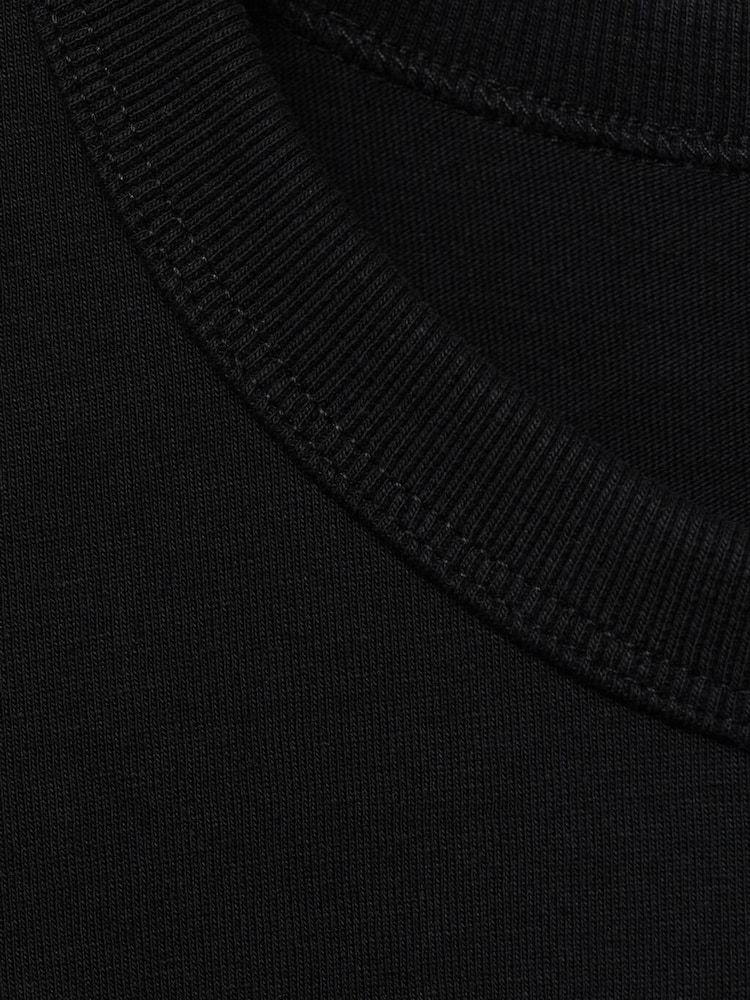 Mango Black Short-Sleeved Cotton Tank Top - Image 6 of 6
