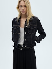 Mango Blue Denim Jacket - Image 3 of 6