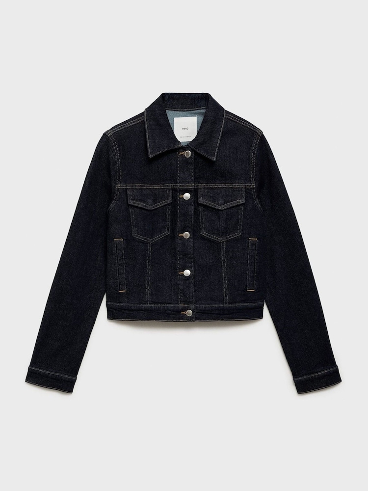 Mango Blue Denim Jacket - Image 5 of 6