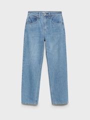 Mango Blue High Rise Balloon Jeans - Image 6 of 8