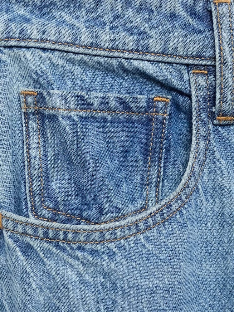 Mango Blue High Rise Balloon Jeans - Image 8 of 8