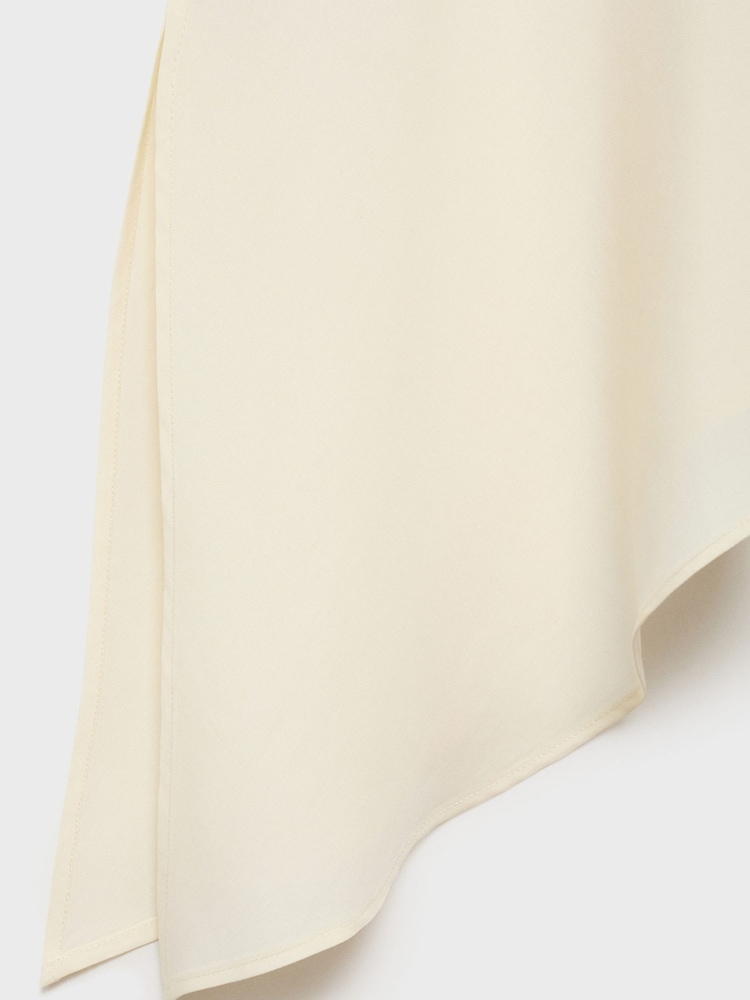 Mango Cream Sleeveless Asymmetric Top - Image 6 of 6
