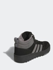 adidas Black Hoops 4.0 Mid Lace Kids Trainers - Image 4 of 9