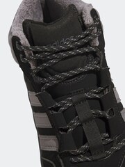 adidas Black Hoops 4.0 Mid Lace Kids Trainers - Image 8 of 9