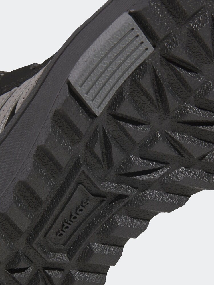 adidas Black Hoops 4.0 Mid Lace Kids Trainers - Image 9 of 9