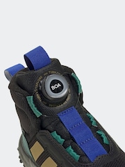 adidas Black Fortatrail Boa Cosy Fleece Lining Mid Kids Boots - Image 10 of 11