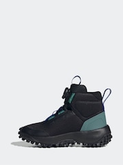 adidas Black Fortatrail Boa Cosy Fleece Lining Mid Kids Boots - Image 5 of 11