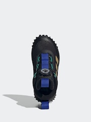adidas Black Fortatrail Boa Cosy Fleece Lining Mid Kids Boots - Image 7 of 11