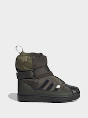 adidas Originals Green Superstar 360 Winterized Kids Boot - Image 2 of 10