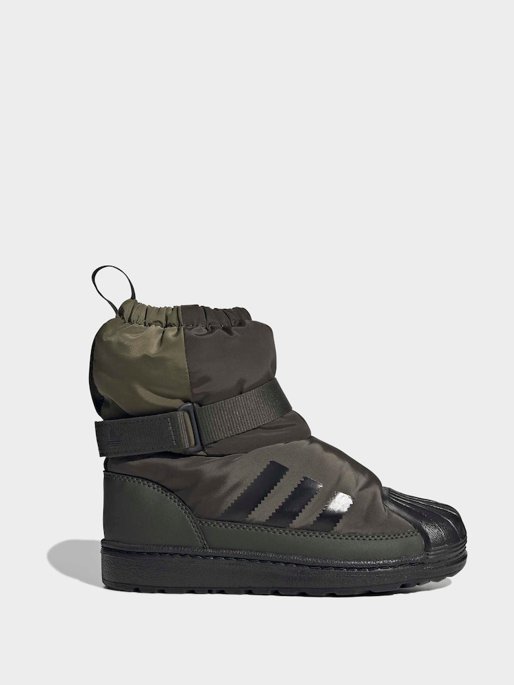 adidas Originals Green Superstar 360 Winterized Kids Boot - Image 2 of 10 adidas Originals Green Superstar 360 Winterized Kids Boot - Image 2 of 10