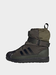 adidas Originals Green Superstar 360 Winterized Kids Boot - Image 4 of 10