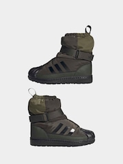 adidas Originals Green Superstar 360 Winterized Kids Boot - Image 6 of 10