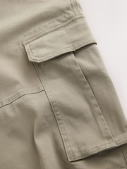 Stone Cotton Stretch Cargo Trousers - Image 4 of 7