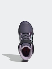 adidas Purple Terrex Snow CF CLIMAWARM Cosy Winter Kids Boots - Image 5 of 9