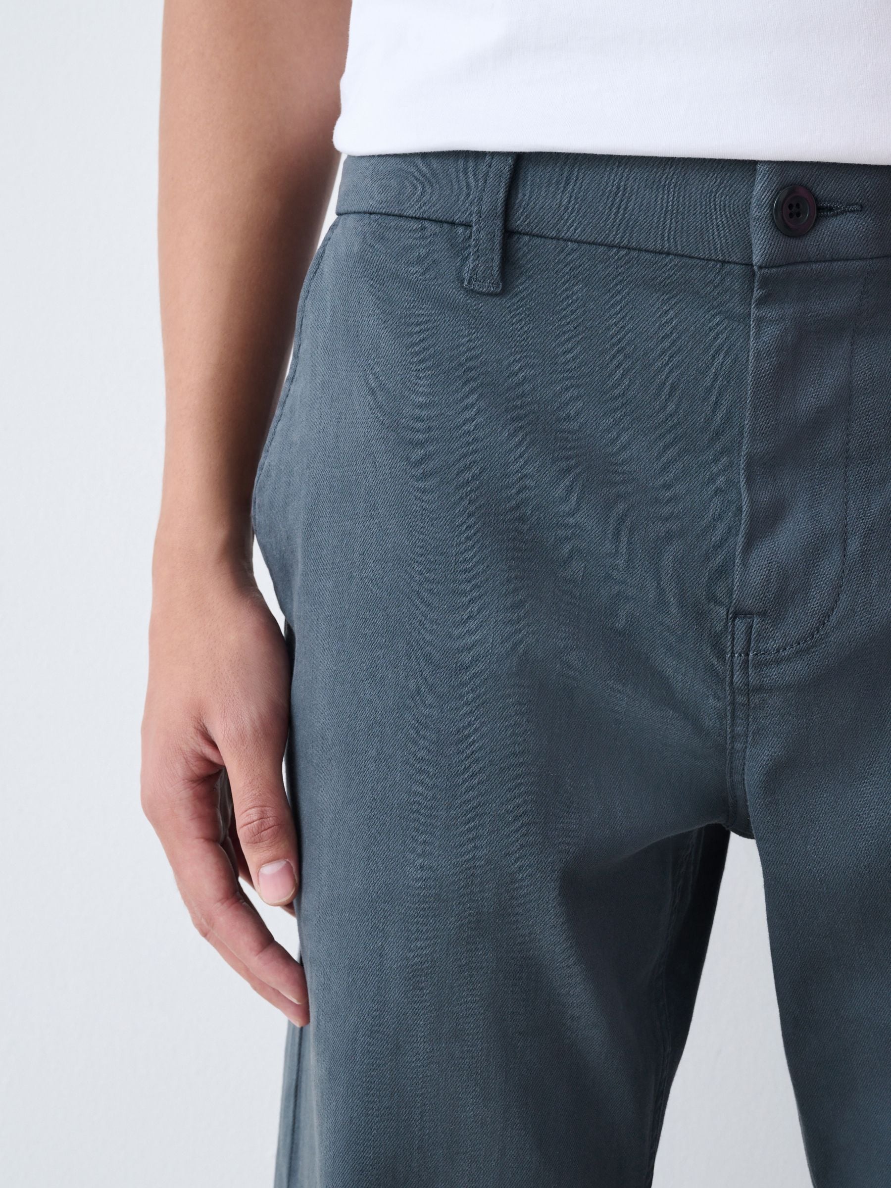 Buy Blue Straight Fit Motionflex Chino Trousers from Next USA