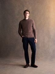 Neutral Regular Fit Signature 100% Cashmere Crew Neck Jumper - Image 2 of 4