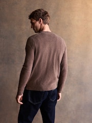 Neutral Regular Fit Signature 100% Cashmere Crew Neck Jumper - Image 3 of 4