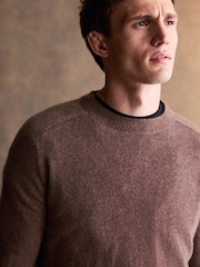 Neutral Regular Fit Signature 100% Cashmere Crew Neck Jumper - Image 4 of 4