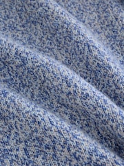 Light Blue Regular Fit Signature 100% Lambswool Stag Crew Jumper - Image 9 of 10