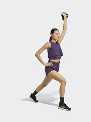 adidas Purple AOP Pacer Shorts - Image 3 of 6