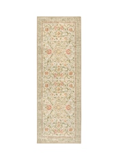 Hug Rug Beige Green Floral British Mde Washable Country Paisley Rug - Image 4 of 6
