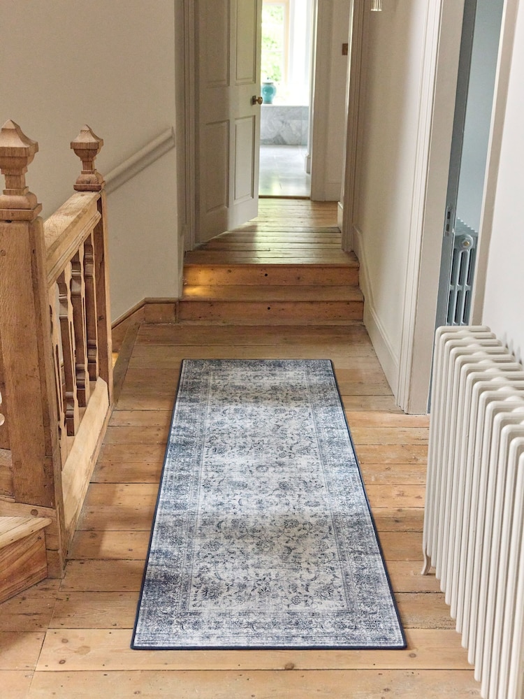 Hug Rug Navy Blue British Made Washable Vintage Imperial Rug - Image 1 of 6