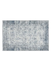 Hug Rug Navy Blue British Made Washable Vintage Imperial Rug - Image 3 of 6