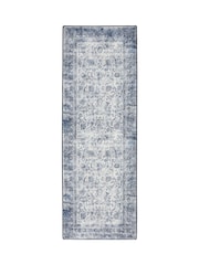 Hug Rug Navy Blue British Made Washable Vintage Imperial Rug - Image 4 of 6