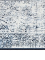 Hug Rug Navy Blue British Made Washable Vintage Imperial Rug - Image 6 of 6