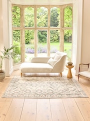 Hug Rug Natural and Green British Made Washable English Garden Rug - Image 1 of 4