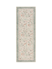 Hug Rug Green British Made Washable English Floral Print Runner - Image 2 of 4