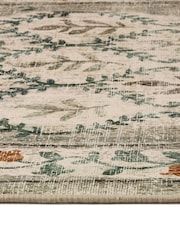 Hug Rug Natural and Green British Made Washable English Garden Runner - Image 3 of 4