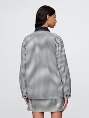 Gap Black/White DÔEN Gingham Denim Jacket - Image 2 of 7