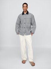 Gap Black/White DÔEN Gingham Denim Jacket - Image 5 of 7