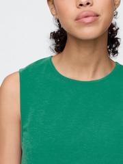 Verde - Camiseta sin mangas corta y ajustada en tejido transpirable de Gap - Imagen 4 de 5