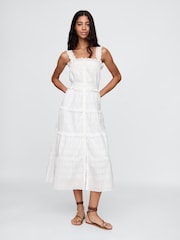 Gap White DÔEN Eyelet Maxi Dress - Image 1 of 8