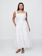 Gap White DÔEN Eyelet Maxi Dress - Image 5 of 8