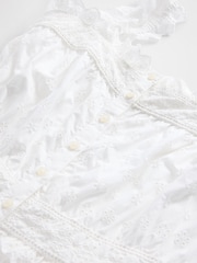 Gap White DÔEN Eyelet Maxi Dress - Image 8 of 8