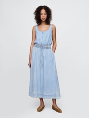 Gap Blue Denim Easy Maxi Skirt - Image 1 of 5