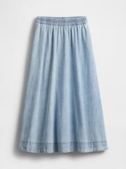 Gap Blue Denim Easy Maxi Skirt - Image 5 of 5