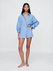 Gap Blue Stripe DÔEN Poplin Shirt - Image 3 of 9