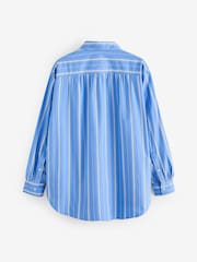 Gap Blue Stripe DÔEN Poplin Shirt - Image 6 of 9