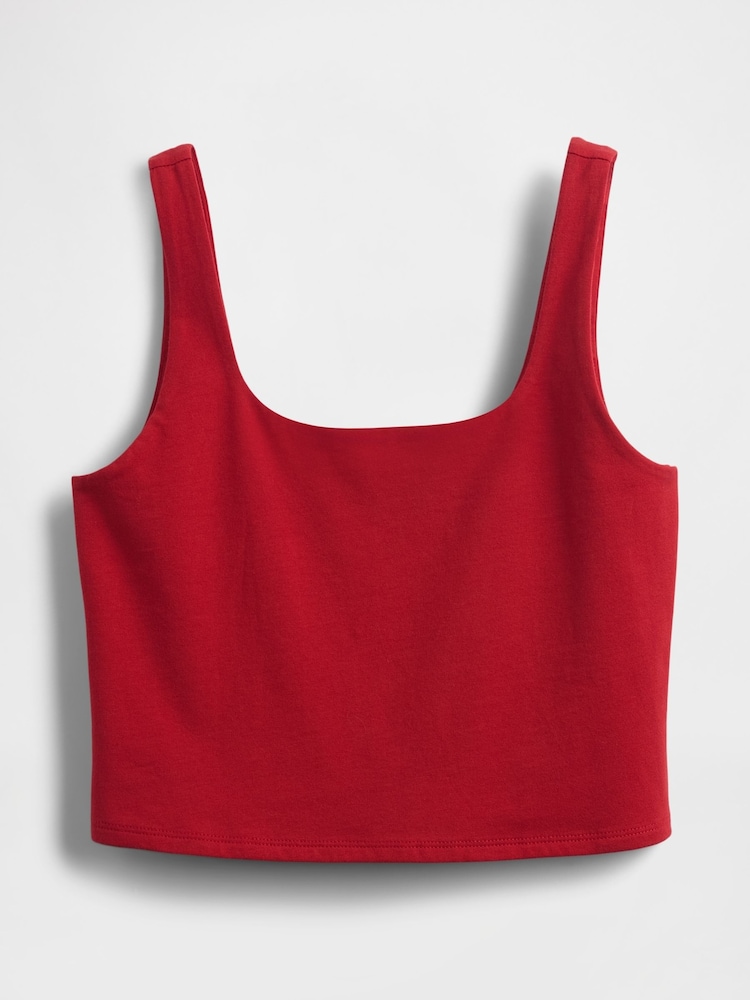Rojo - Top corto de punto CloseKnit de Gap - Imagen 4 de 4