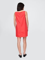 Gap Red UltraSoft V-Neck Denim Mini Dress - Image 2 of 4