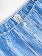 Gap Blue Stripe DÔEN Poplin Shorts - Image 6 of 8