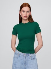 Gap Green CloseKnit Jersey Short Sleeve Crew Neck T-Shirt - Image 1 of 5