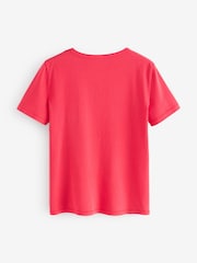 Gap Red Crew Neck Vintage 100% Organic Cotton Short Sleeve T-Shirt - Image 2 of 4