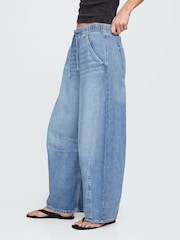 Gap – UltraSoft – Easy Horseshoe – Jeans mit mittelhohem Bund - Bild 3 von 5
