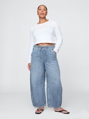 Gap – UltraSoft – Easy Horseshoe – Jeans mit mittelhohem Bund - Bild 5 von 5