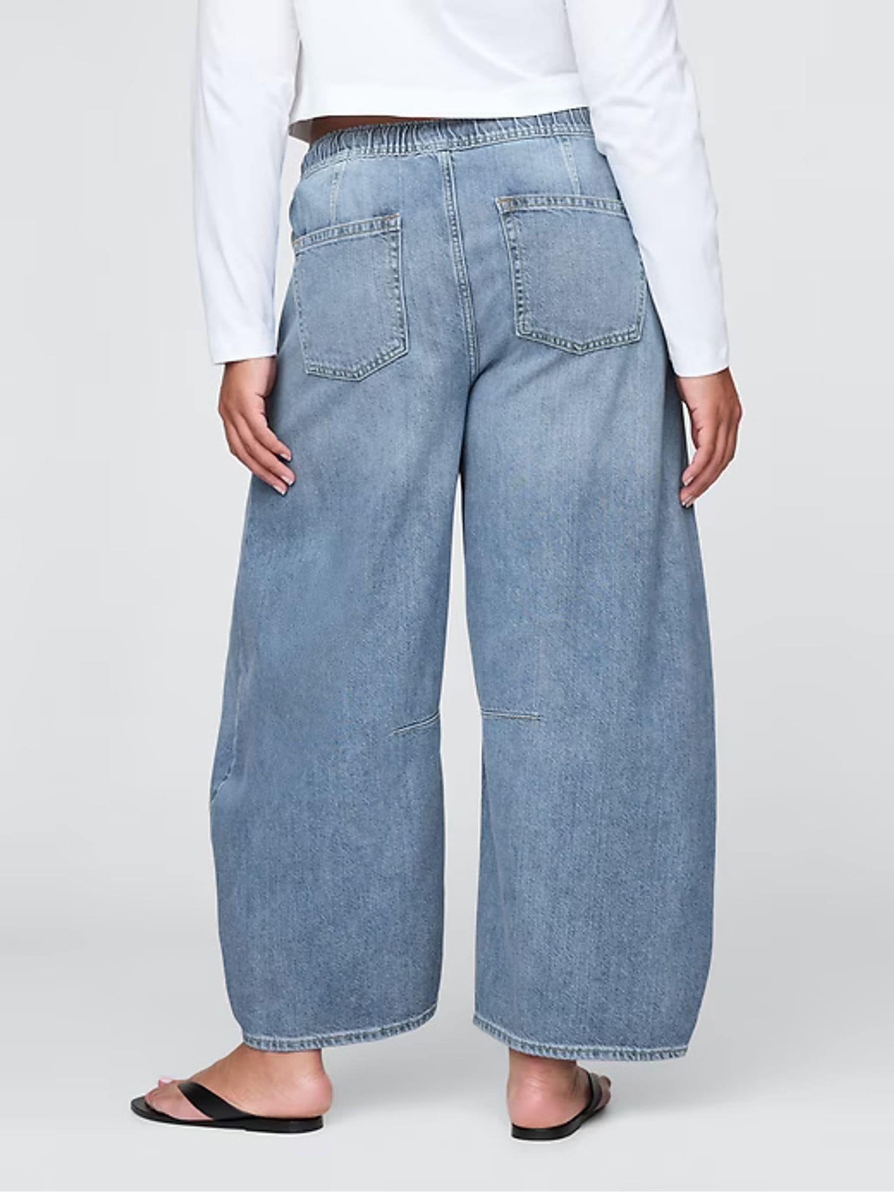 Buy Gap Blue Mid Rise UltraSoft Easy Horseshoe Jeans from Next